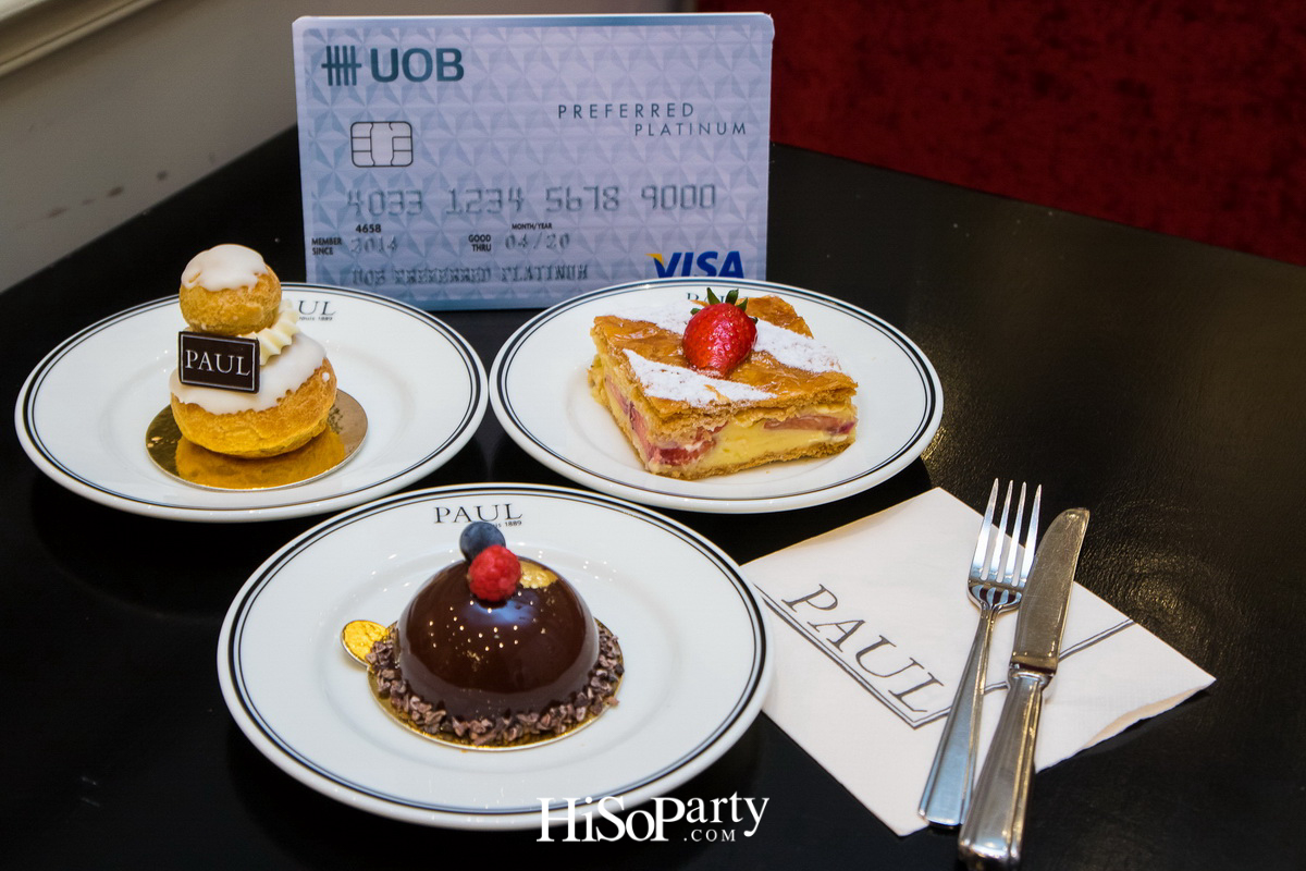 บัตรเครดิตยูโอบี จับมือร้าน PAUL เอาใจนักชิมมอบส่วนลดสุดพิเศษ