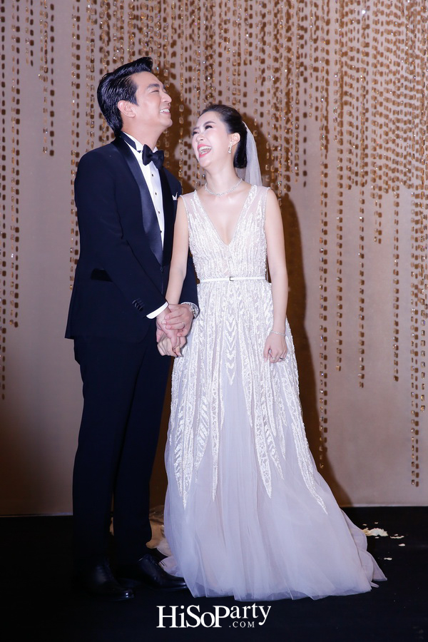 งานฉลองมงคลสมรสระหว่าง ชมพูนุท โรจน์ศิริรัตน์ และ สรวิศ บุญนิมิต