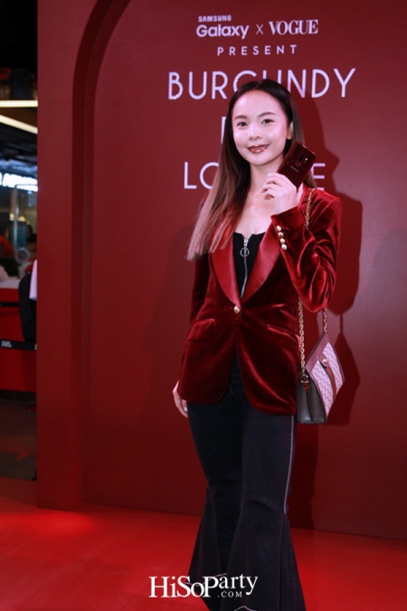 Samsung X Vogue Present Burgundy Red Lounge in Partnership with Absolute Siam