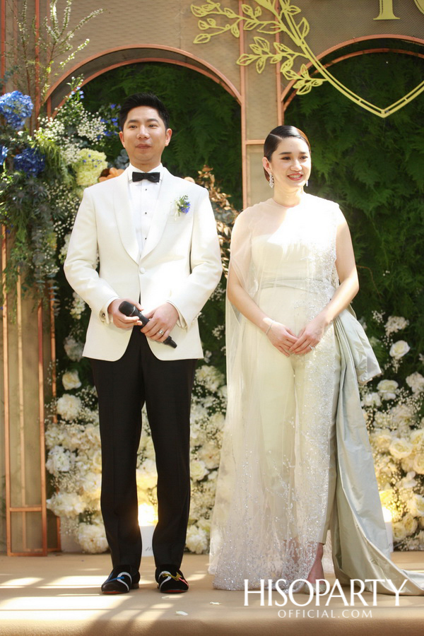 งานเลี้ยงฉลองพิธีมงคลสมรสระหว่าง กรกนก ยงสกุล และ คณิศร เปรมประเสริฐ