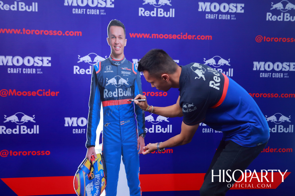 ‘MOOSE CRAFT CIDER’ ร่วมสนับสนุนนักแข่งรถฟอร์มูล่า วัน สัญชาติไทย  ‘Alex Albon’ และทีม ‘Scuderia Toro Rosso’