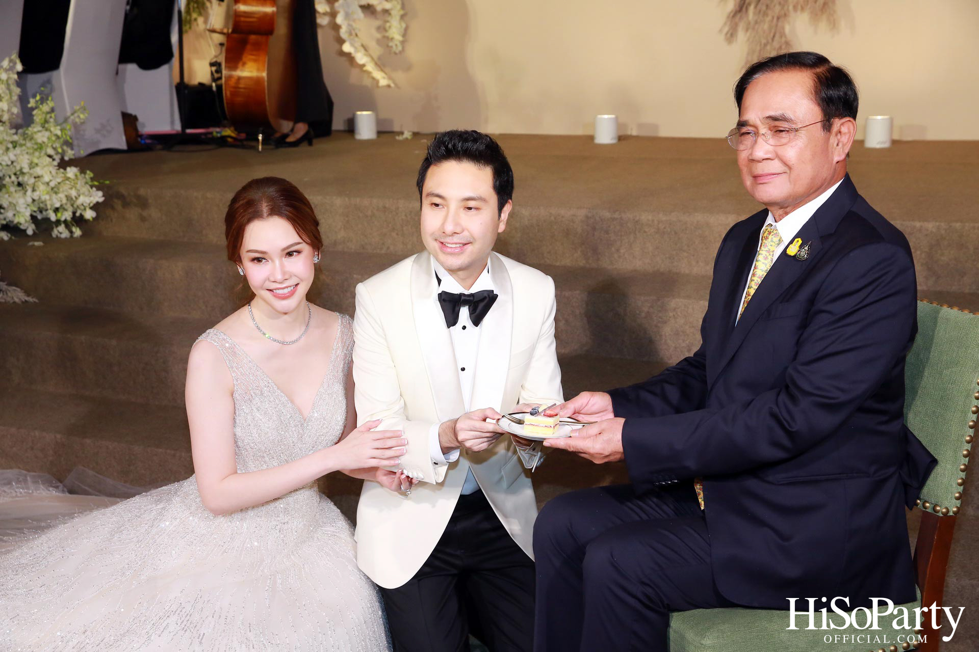 งานฉลองพิธีสมรสพระราชทานระหว่าง การัณย์ อังอุบลกุล และ แพรวพิณญ์ อุดมปณิธ