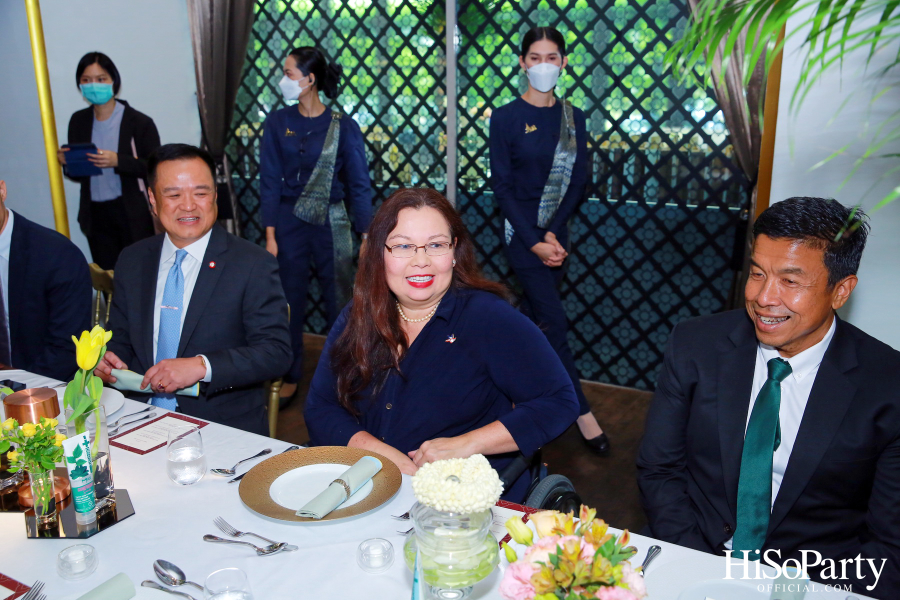 งานเลี้ยงต้อนรับ แทมมี่ ดักเวิร์ธ สมาชิกวุฒิสภารัฐอิลลินอยส์ สหรัฐอเมริกา มาเยือนไทยอย่างอบอุ่นด้วยเมนูอาหารไทยสุดวิจิตรตำรับรอยัล โอชา