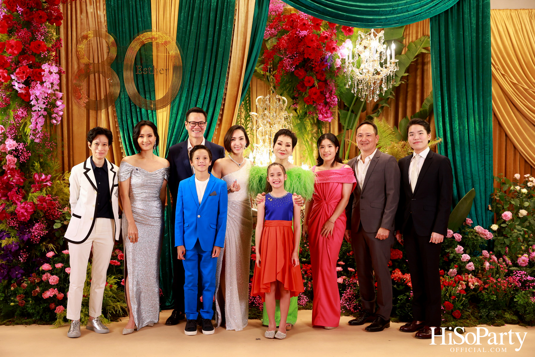 ‘Celebrate My Golden 80th Esther’ งานฉลองวันคล้ายวันเกิด คุณหญิงชดช้อย โสภณพนิช 