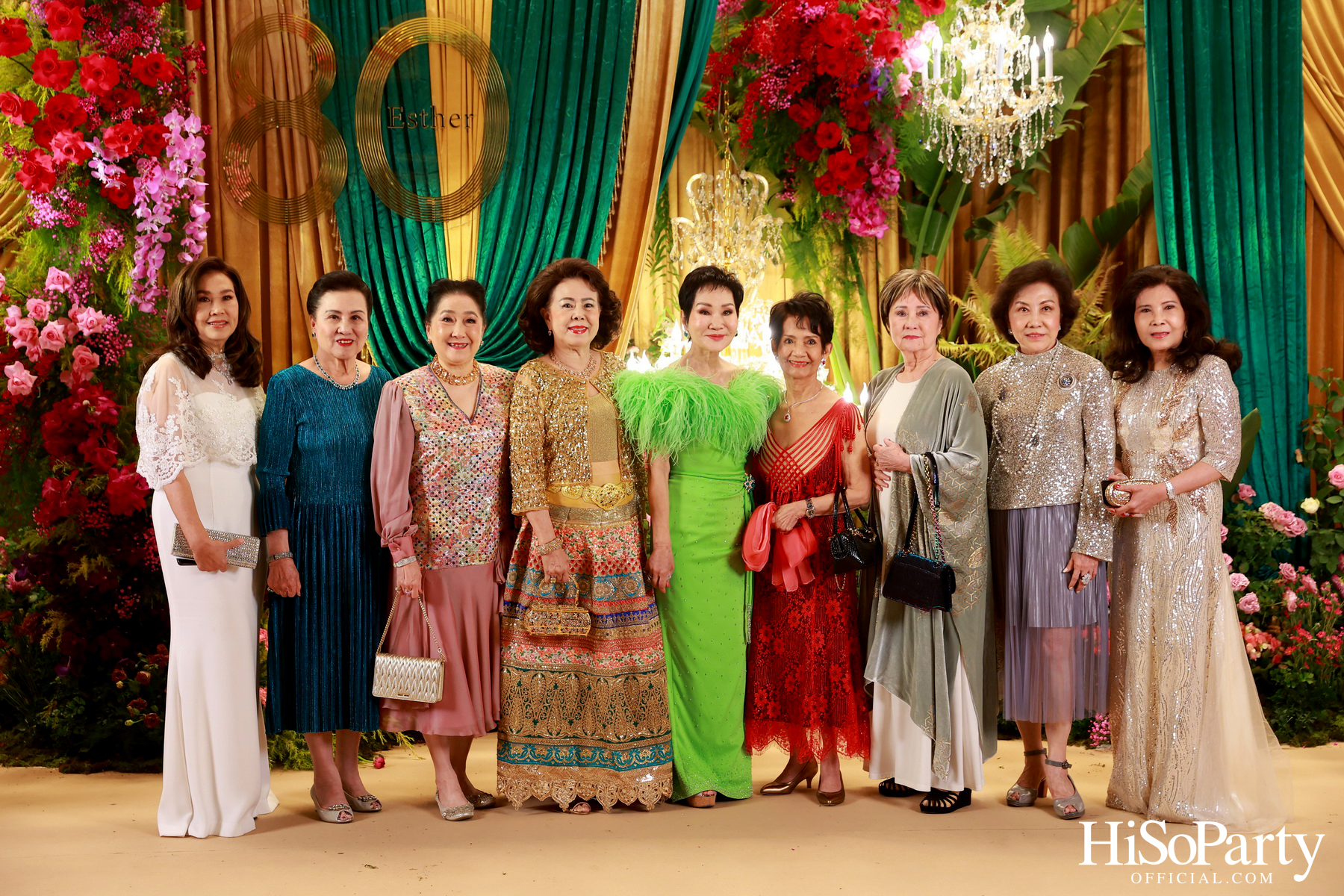 ‘Celebrate My Golden 80th Esther’ งานฉลองวันคล้ายวันเกิด คุณหญิงชดช้อย โสภณพนิช 