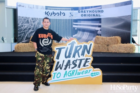 KUBOTA x GREYHOUND ORIGINAL PRESENT ‘Turn waste to Agri-Wear’