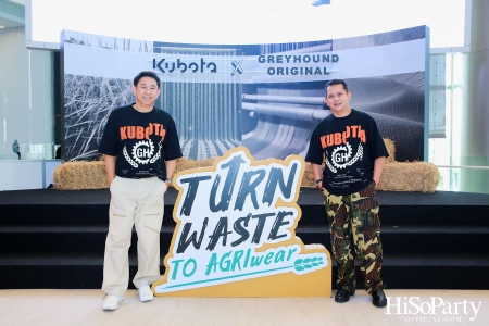 KUBOTA x GREYHOUND ORIGINAL PRESENT ‘Turn waste to Agri-Wear’