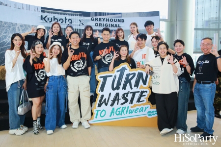 KUBOTA x GREYHOUND ORIGINAL PRESENT ‘Turn waste to Agri-Wear’