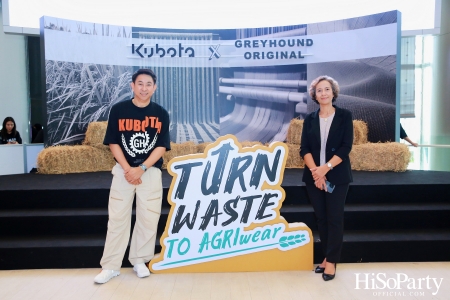 KUBOTA x GREYHOUND ORIGINAL PRESENT ‘Turn waste to Agri-Wear’