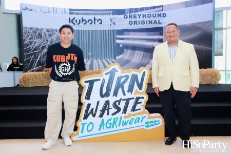 KUBOTA x GREYHOUND ORIGINAL PRESENT ‘Turn waste to Agri-Wear’