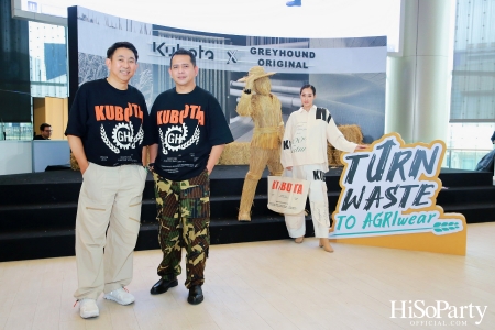 KUBOTA x GREYHOUND ORIGINAL PRESENT ‘Turn waste to Agri-Wear’