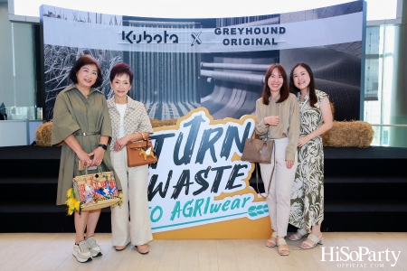 KUBOTA x GREYHOUND ORIGINAL PRESENT ‘Turn waste to Agri-Wear’