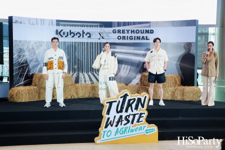 KUBOTA x GREYHOUND ORIGINAL PRESENT ‘Turn waste to Agri-Wear’