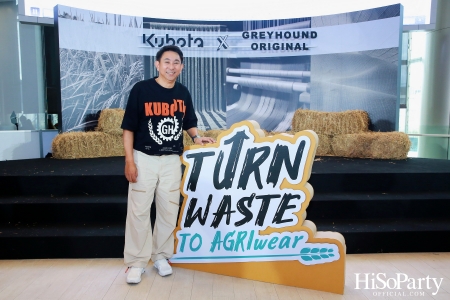 KUBOTA x GREYHOUND ORIGINAL PRESENT ‘Turn waste to Agri-Wear’