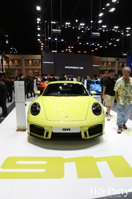 การเปิดตัวอย่างเป็นทางการของ 911 Carrera และ Taycan Turbo GT ณ บูธรถยนต์ปอร์เช่ ในงาน Motor Expo 2024