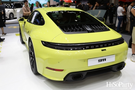 การเปิดตัวอย่างเป็นทางการของ 911 Carrera และ Taycan Turbo GT ณ บูธรถยนต์ปอร์เช่ ในงาน Motor Expo 2024