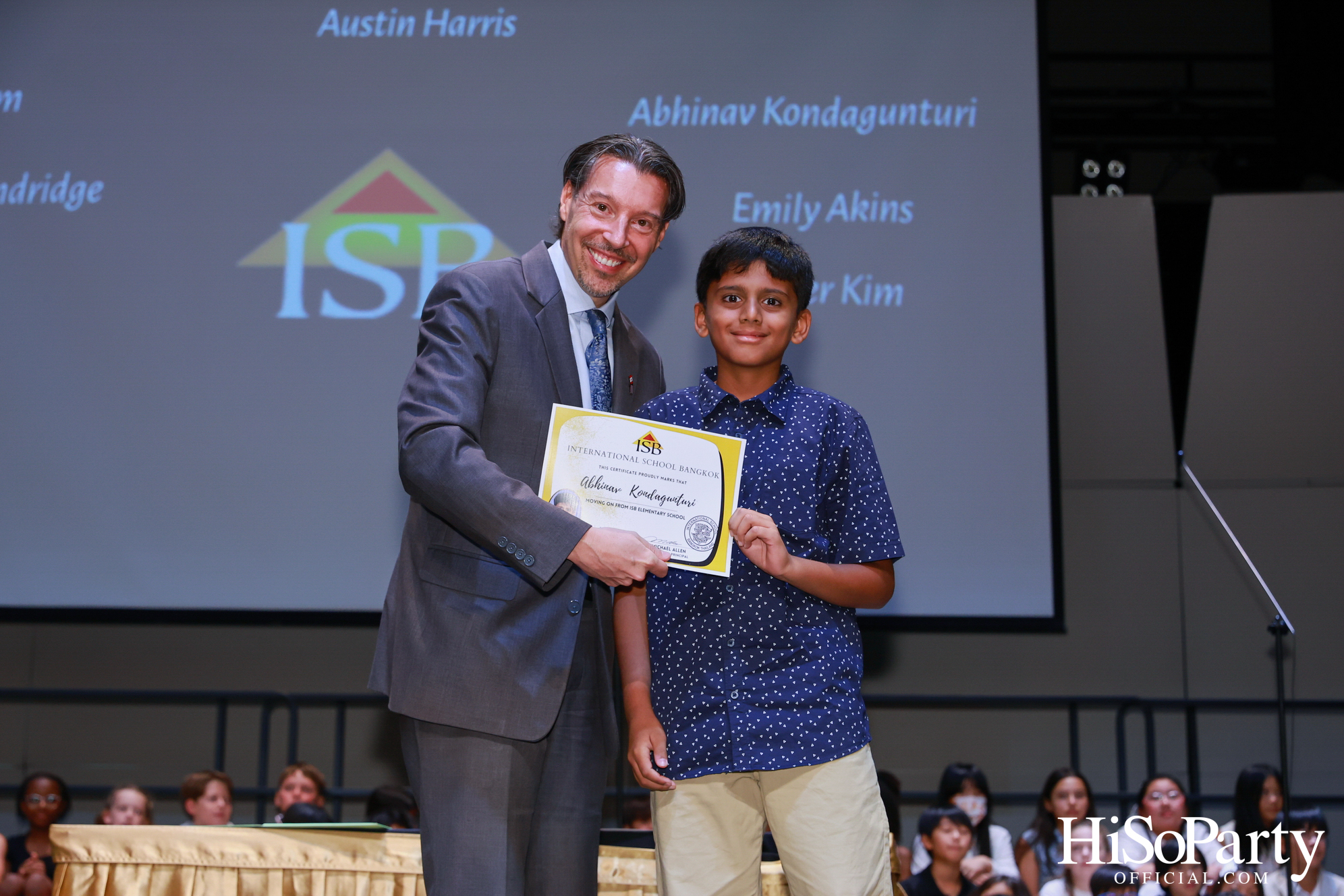 Grade 5 Moving on Ceremony at ISB Cultural Convention Theatre