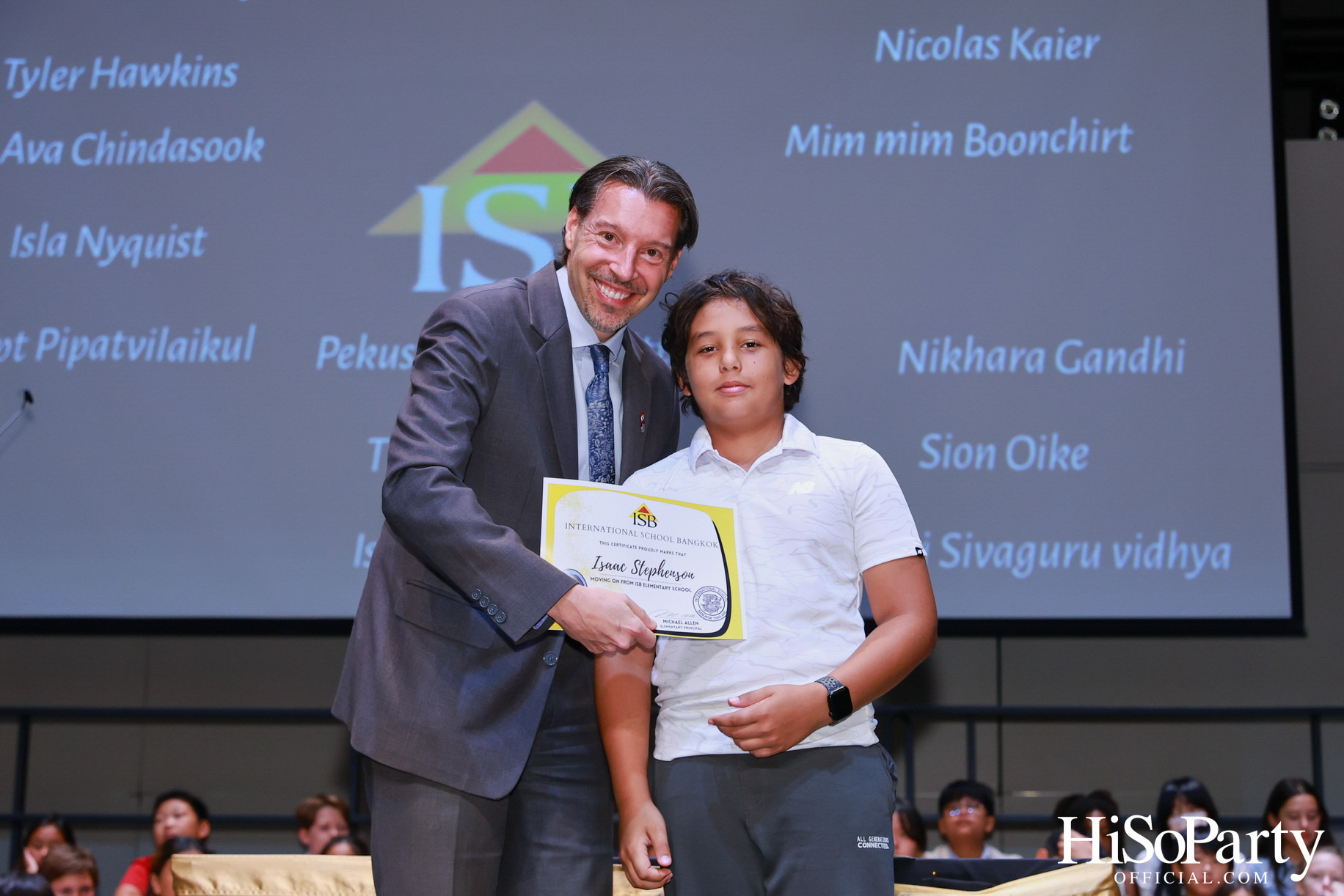 Grade 5 Moving on Ceremony at ISB Cultural Convention Theatre