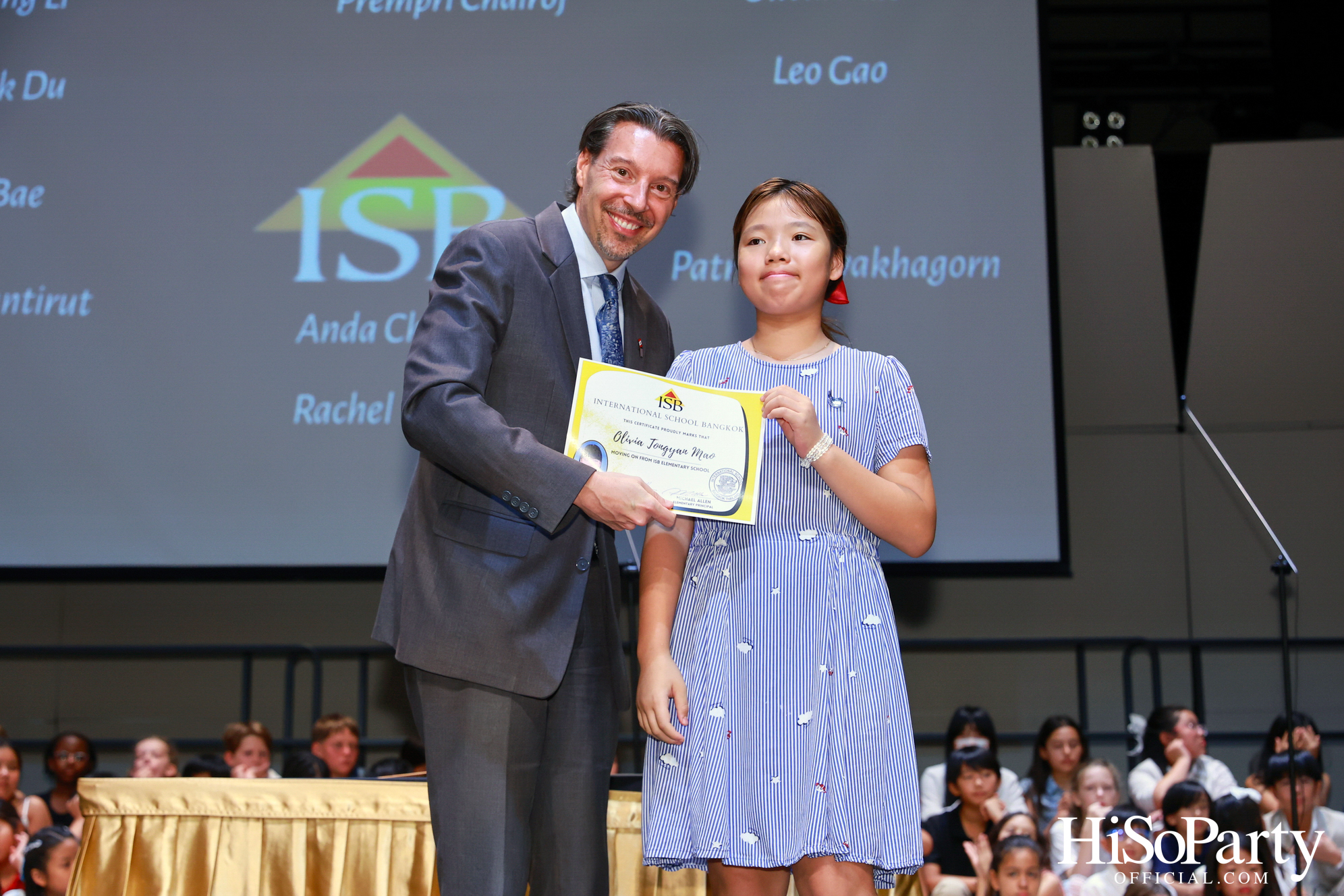 Grade 5 Moving on Ceremony at ISB Cultural Convention Theatre