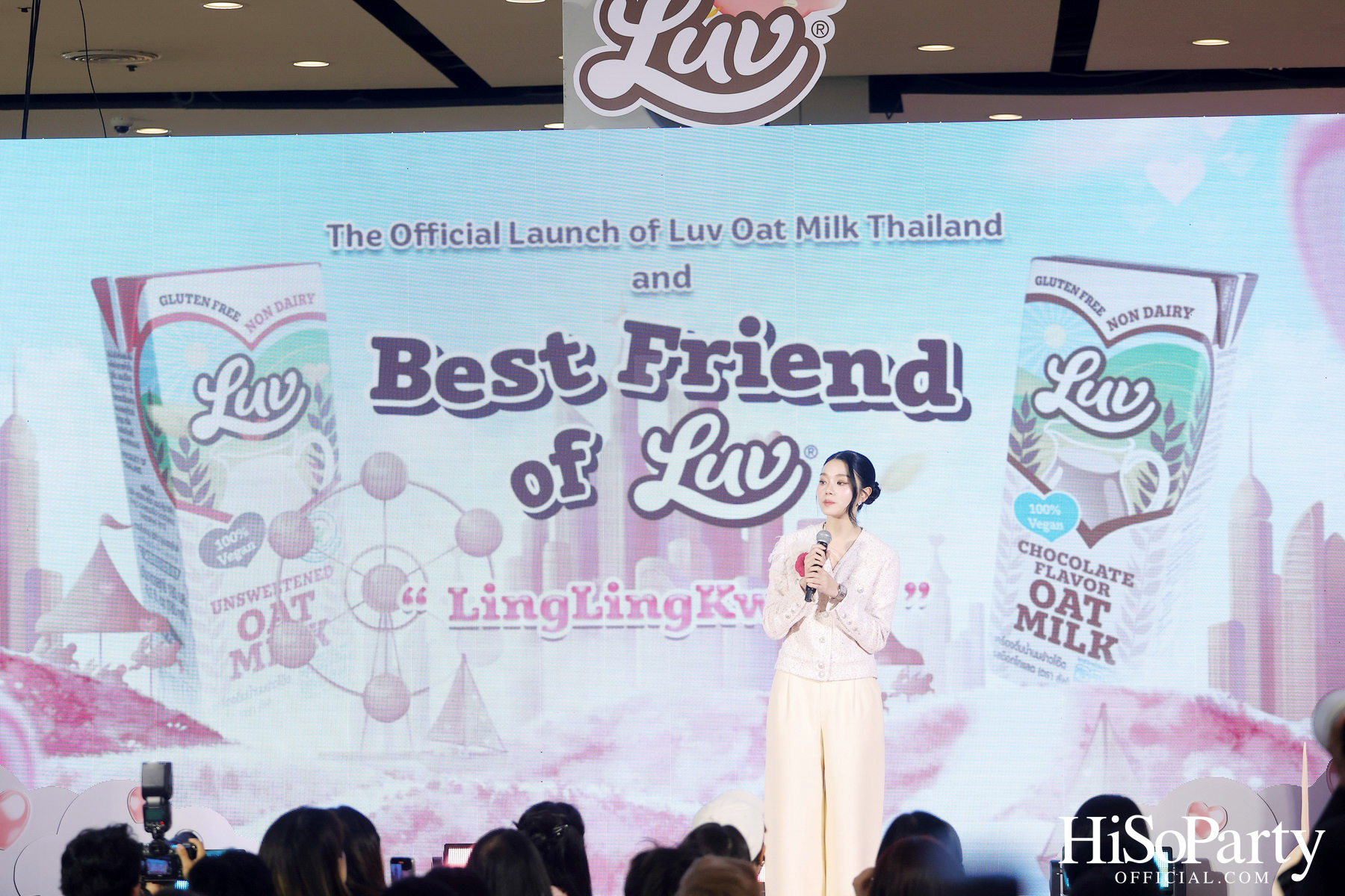 The Official Launch of LUV Oat Milk Thailand and Best Friend of LUV ‘LingLing Kwong’