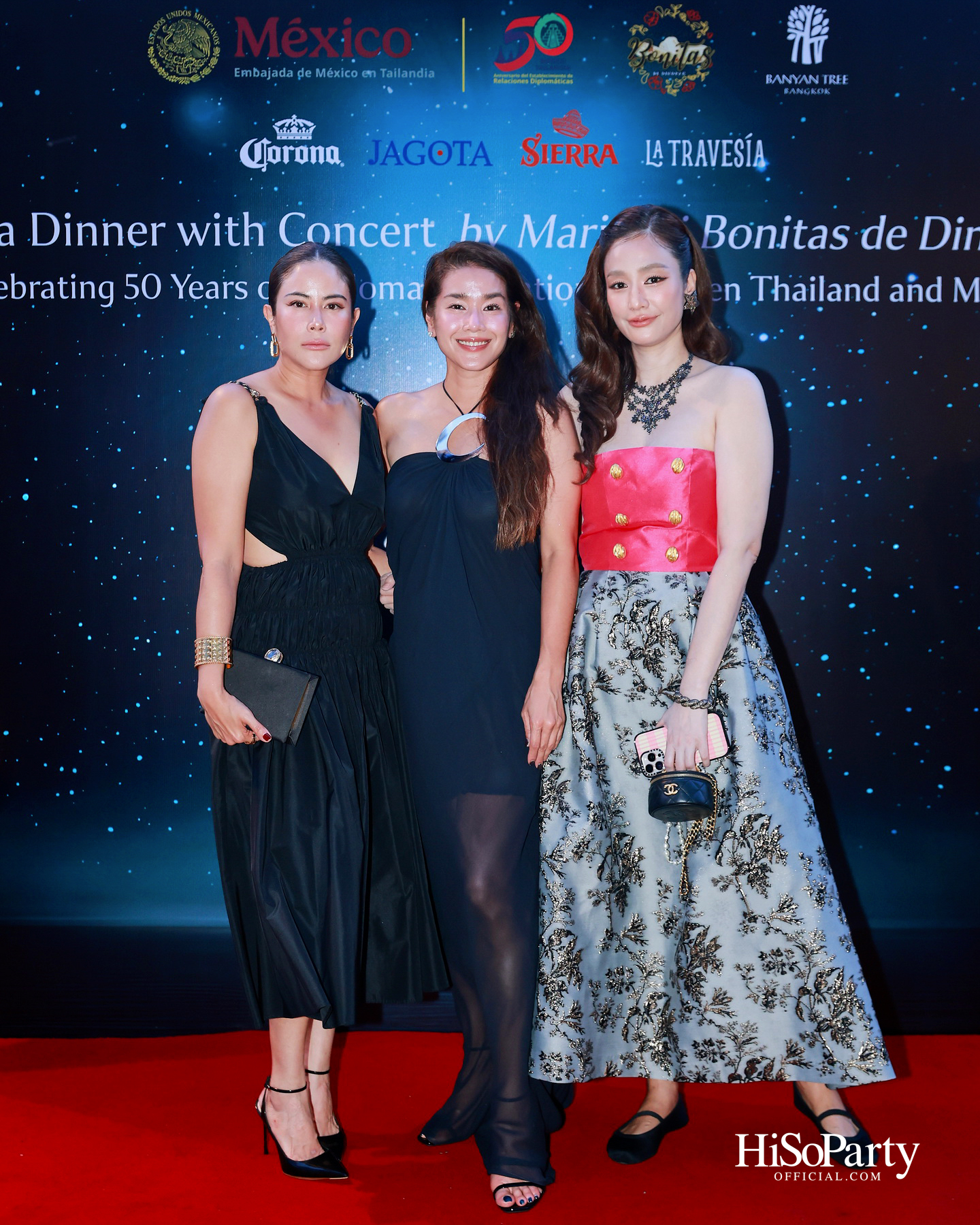 กาล่าดินเนอร์คอนเสิร์ตโดย Mariachi Bonitas de Dinorah บนเรือแซฟฟรอน เฉลิมฉลอง 50 ปี ความสัมพันธ์ทางการทูตไทย–เม็กซิโก