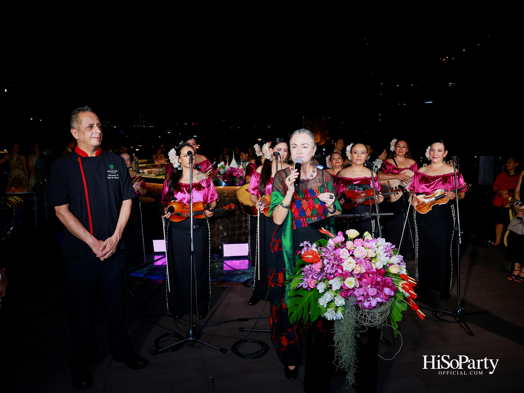 กาล่าดินเนอร์คอนเสิร์ตโดย Mariachi Bonitas de Dinorah บนเรือแซฟฟรอน เฉลิมฉลอง 50 ปี ความสัมพันธ์ทางการทูตไทย–เม็กซิโก