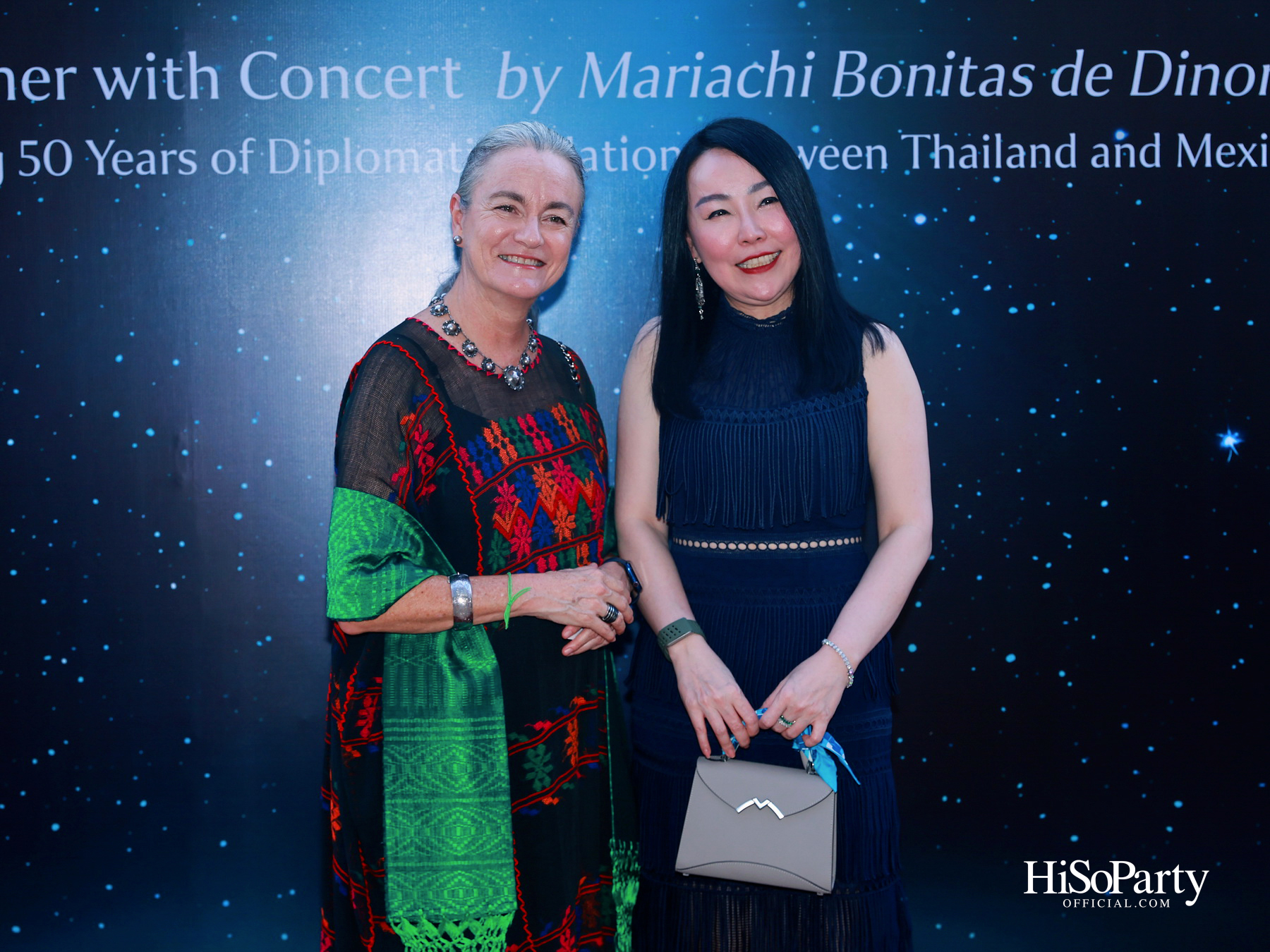 กาล่าดินเนอร์คอนเสิร์ตโดย Mariachi Bonitas de Dinorah บนเรือแซฟฟรอน เฉลิมฉลอง 50 ปี ความสัมพันธ์ทางการทูตไทย–เม็กซิโก