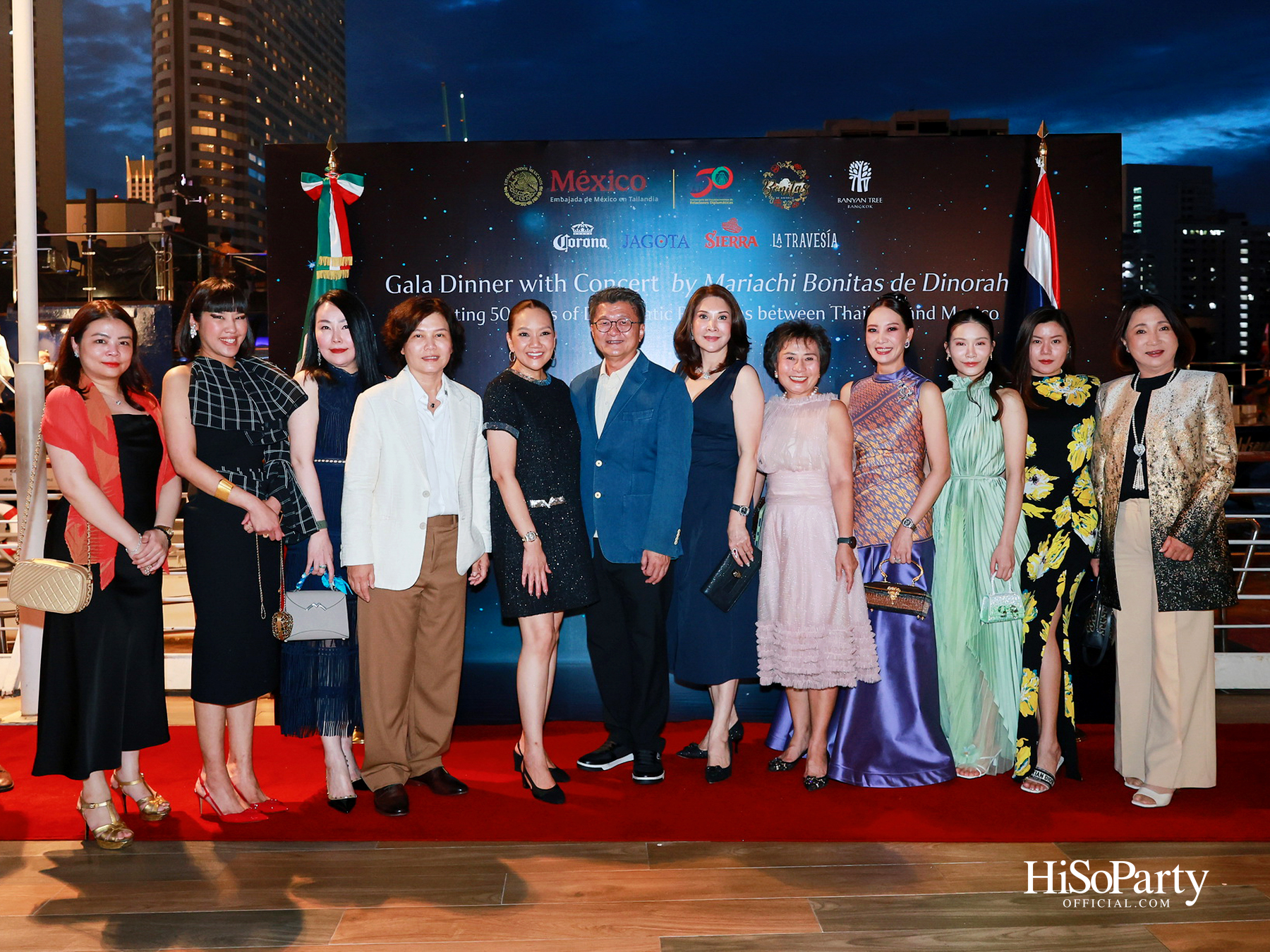 กาล่าดินเนอร์คอนเสิร์ตโดย Mariachi Bonitas de Dinorah บนเรือแซฟฟรอน เฉลิมฉลอง 50 ปี ความสัมพันธ์ทางการทูตไทย–เม็กซิโก
