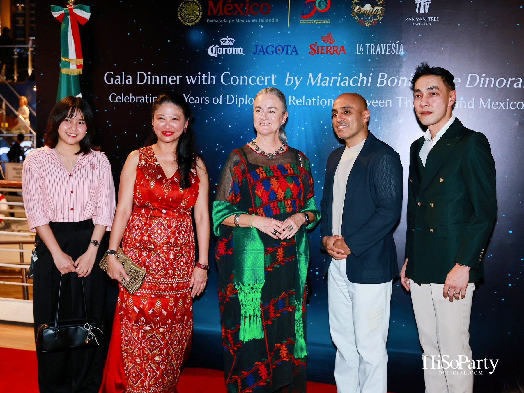 กาล่าดินเนอร์คอนเสิร์ตโดย Mariachi Bonitas de Dinorah บนเรือแซฟฟรอน เฉลิมฉลอง 50 ปี ความสัมพันธ์ทางการทูตไทย–เม็กซิโก