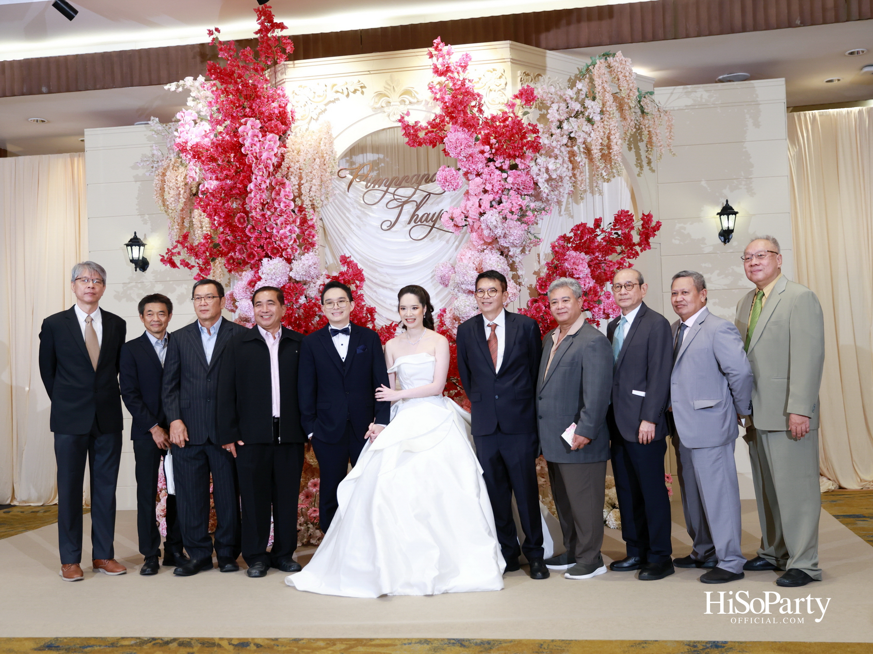 งานฉลองมงคลสมรส คุณพิมพ์ประพัทธ์ สนิทวงศ์ ณ อยุธยา - คุณทยา อุทโยภาศ ณ ดิ แอทธินี โฮเทล แบงค็อก