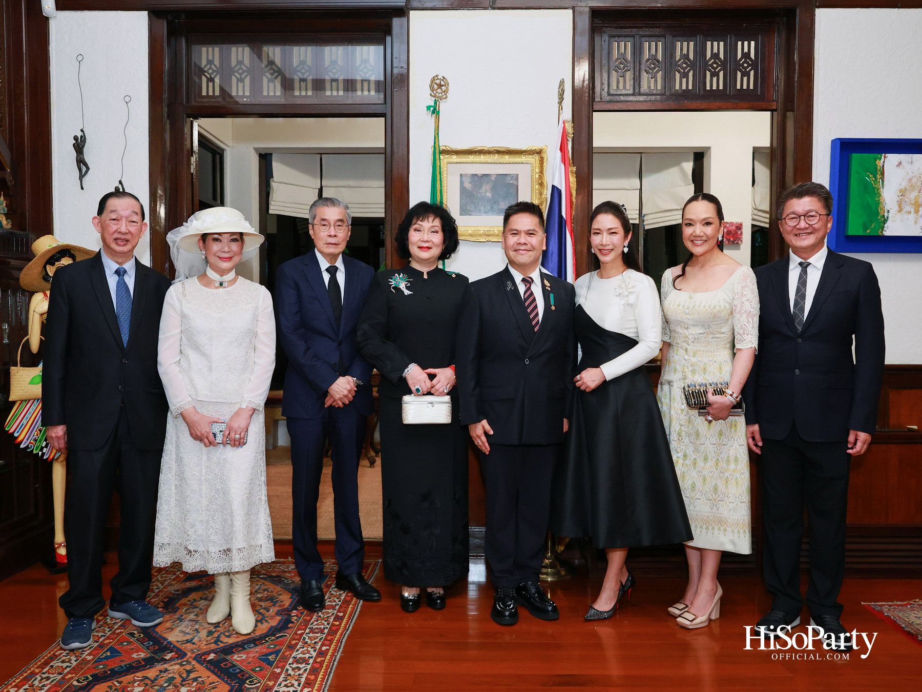 เอกอัครราชทูตอิตาลีเป็นเจ้าภาพมอบเครื่องราชอิสริยาภรณ์ Officer of the Order of Merit of the Italian Republic แด่ คุณวราวุธ ศิลปอาชา