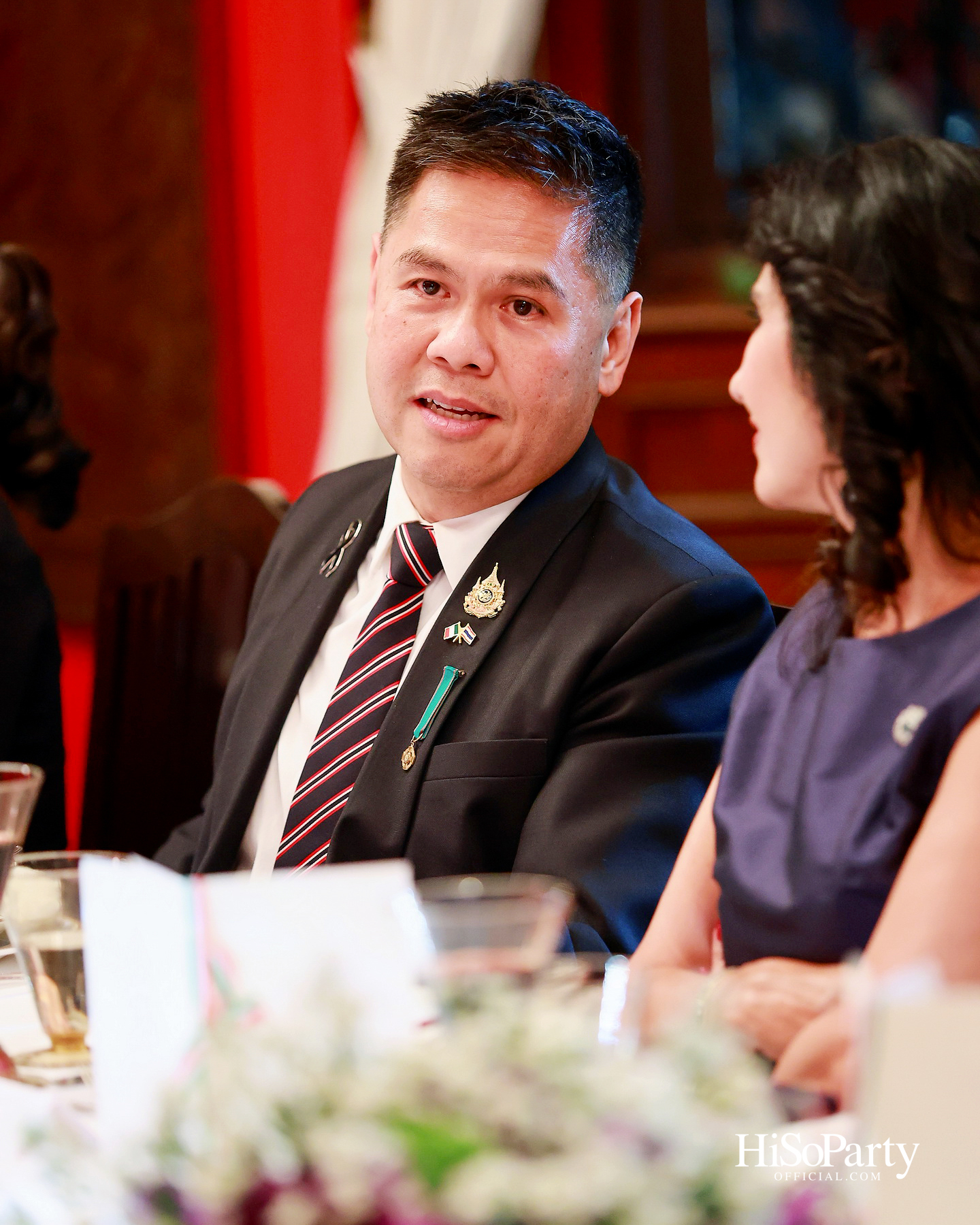 เอกอัครราชทูตอิตาลีเป็นเจ้าภาพมอบเครื่องราชอิสริยาภรณ์ Officer of the Order of Merit of the Italian Republic แด่ คุณวราวุธ ศิลปอาชา