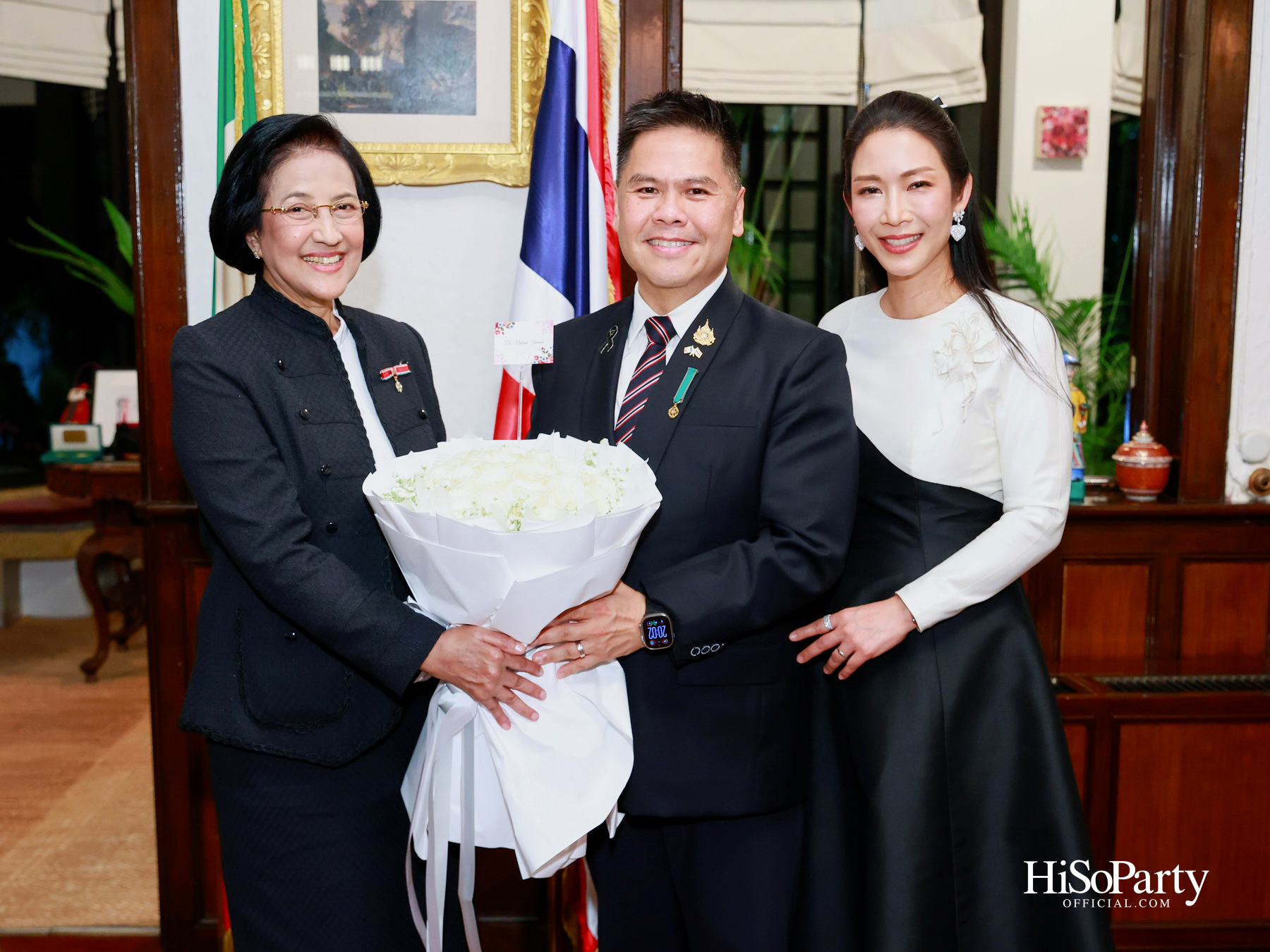 เอกอัครราชทูตอิตาลีเป็นเจ้าภาพมอบเครื่องราชอิสริยาภรณ์ Officer of the Order of Merit of the Italian Republic แด่ คุณวราวุธ ศิลปอาชา