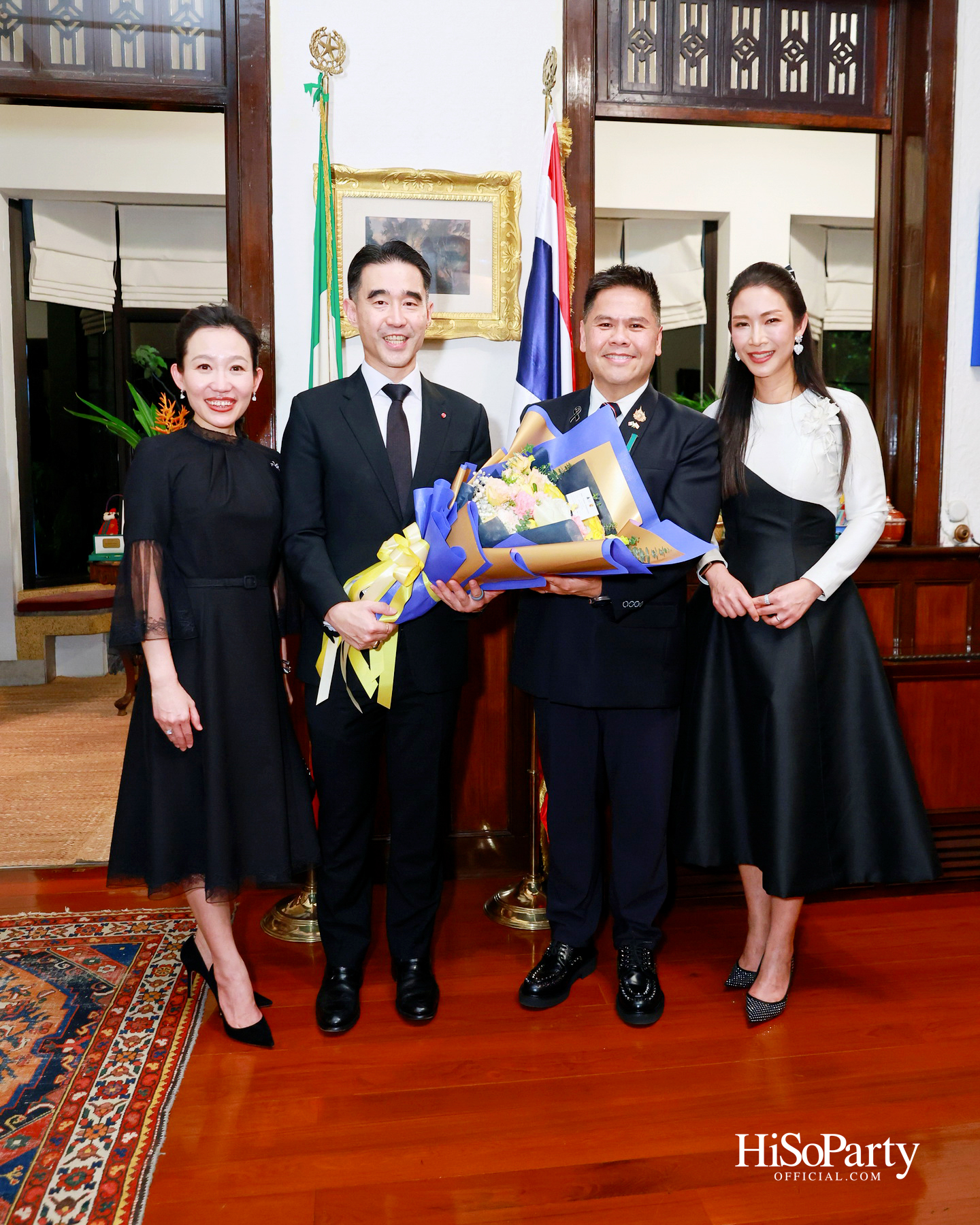 เอกอัครราชทูตอิตาลีเป็นเจ้าภาพมอบเครื่องราชอิสริยาภรณ์ Officer of the Order of Merit of the Italian Republic แด่ คุณวราวุธ ศิลปอาชา