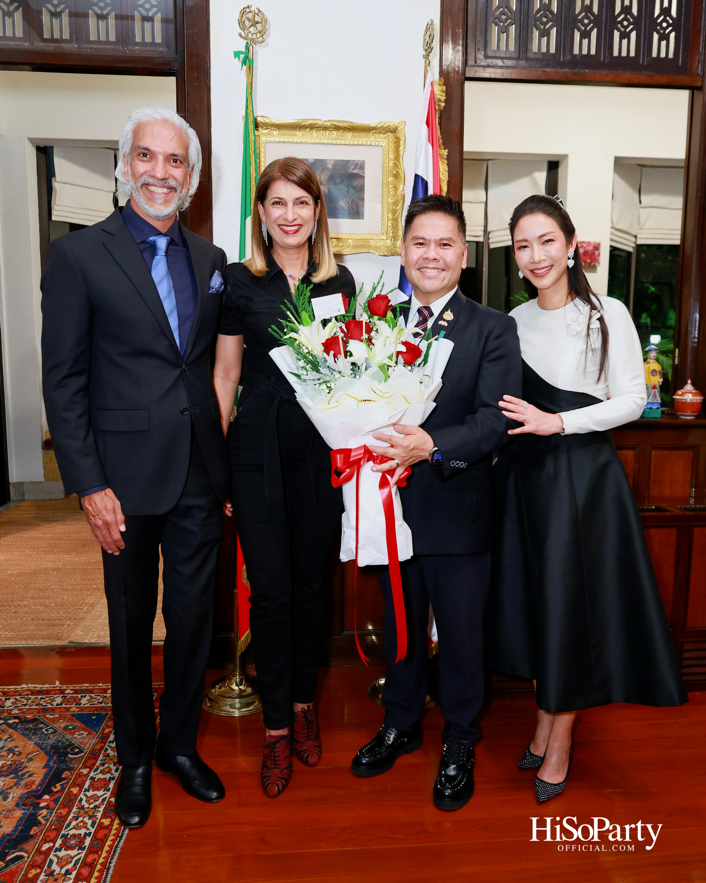 เอกอัครราชทูตอิตาลีเป็นเจ้าภาพมอบเครื่องราชอิสริยาภรณ์ Officer of the Order of Merit of the Italian Republic แด่ คุณวราวุธ ศิลปอาชา