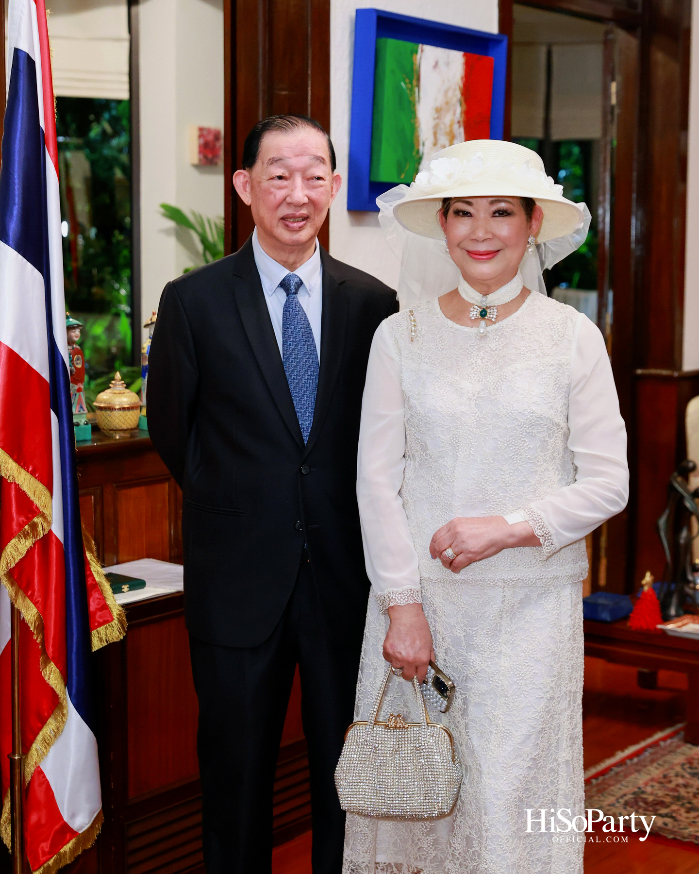 เอกอัครราชทูตอิตาลีเป็นเจ้าภาพมอบเครื่องราชอิสริยาภรณ์ Officer of the Order of Merit of the Italian Republic แด่ คุณวราวุธ ศิลปอาชา