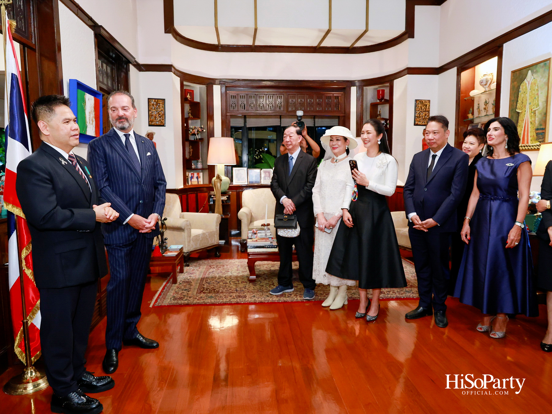 เอกอัครราชทูตอิตาลีเป็นเจ้าภาพมอบเครื่องราชอิสริยาภรณ์ Officer of the Order of Merit of the Italian Republic แด่ คุณวราวุธ ศิลปอาชา