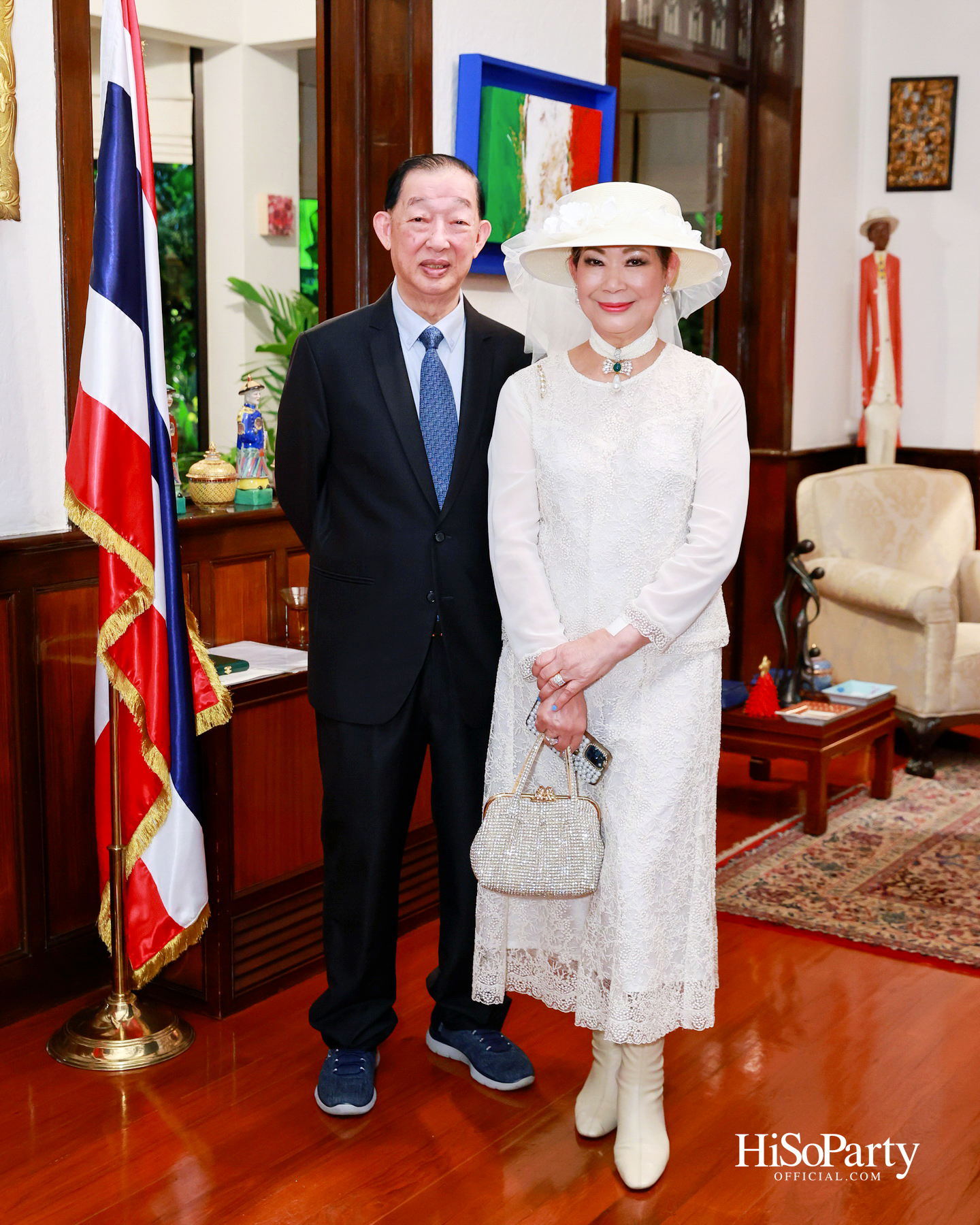 เอกอัครราชทูตอิตาลีเป็นเจ้าภาพมอบเครื่องราชอิสริยาภรณ์ Officer of the Order of Merit of the Italian Republic แด่ คุณวราวุธ ศิลปอาชา