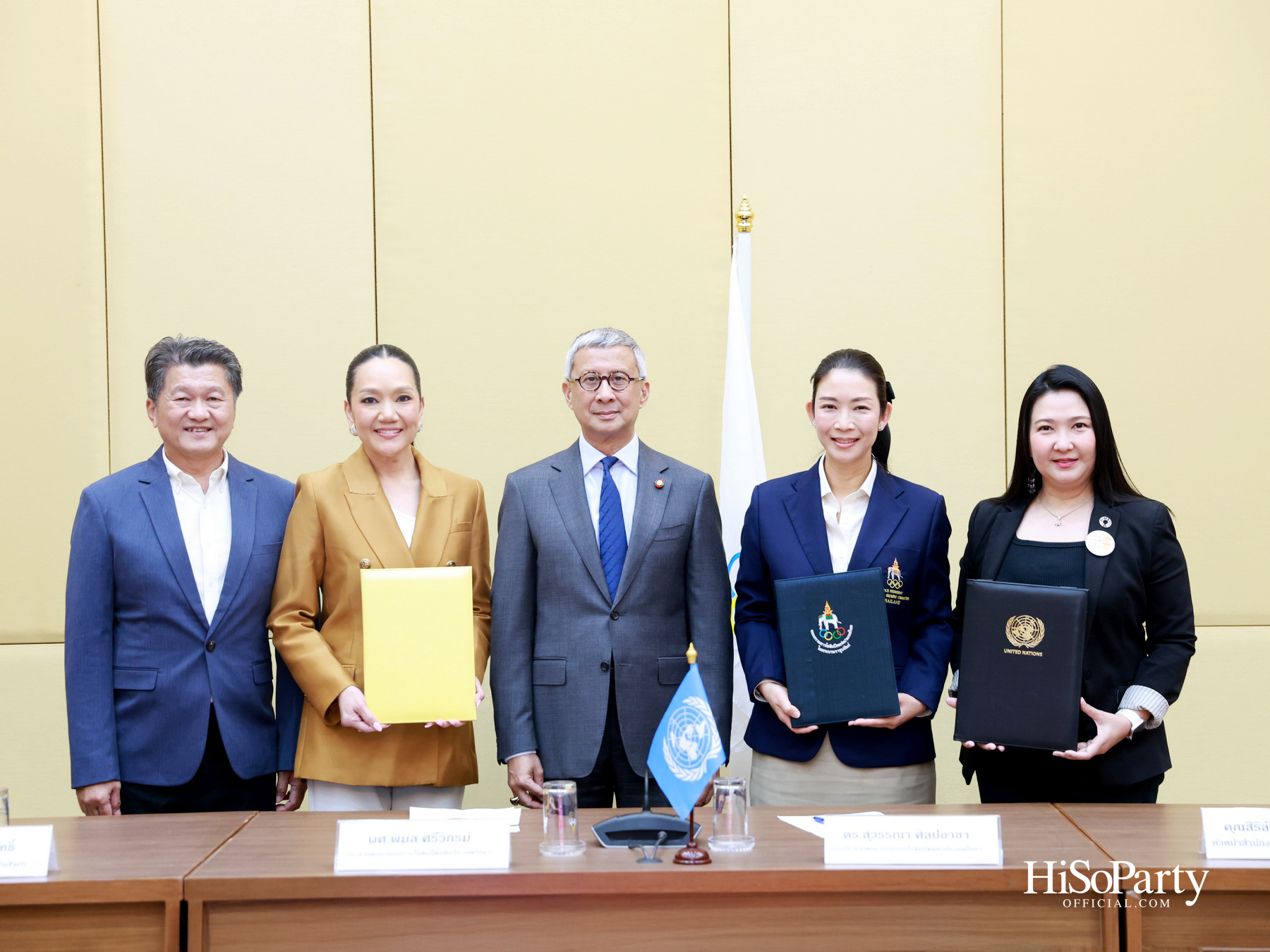 UNFPA ร่วมกับ คณะกรรมการโอลิมปิกแห่งประเทศไทย และ HiSoParty Magazine ลงนาม MOU ยกระดับ ‘Safeguarding in Sport’