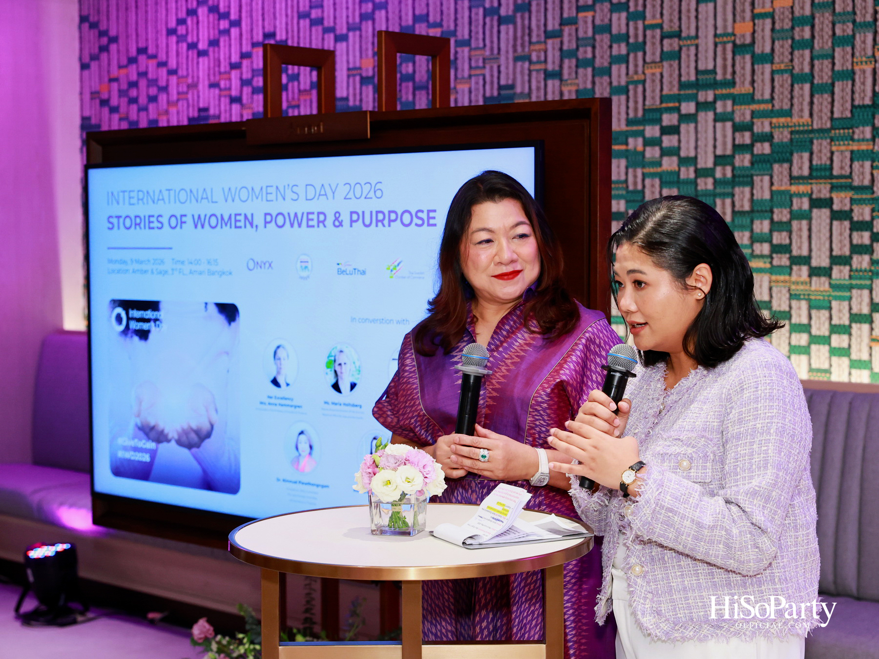 อมารี กรุงเทพฯ และ ออนิกซ์ ฮอสพิทาลิตี้ กรุ๊ป เฉลิมฉลองวันสตรีสากล ภายใต้แนวคิด ‘Stories of Women, Power & Purpose’