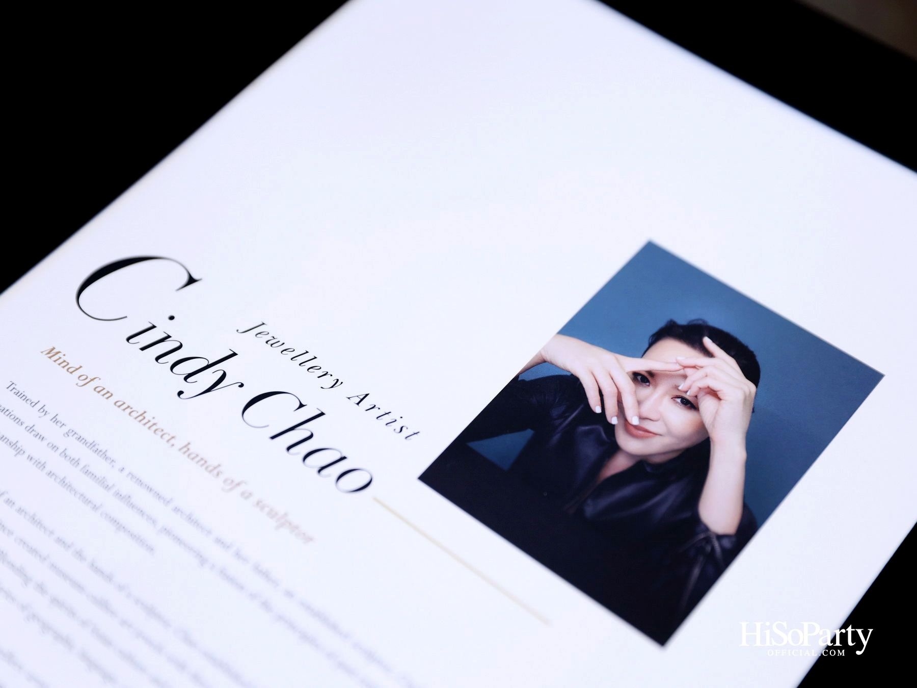 CINDY CHAO x HiSoParty จัด ‘Exclusive Viewing’ ของ White Label Collection ณ Aman Nai Lert Bangkok