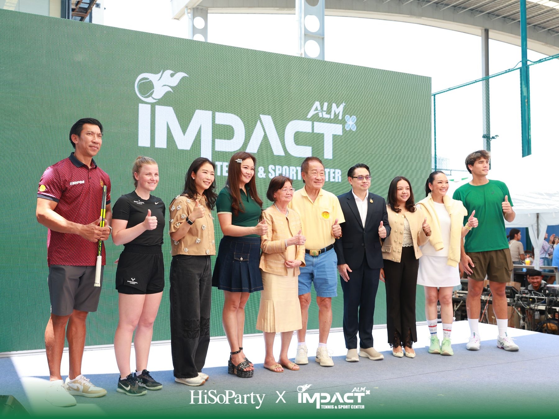 ALM x IMPACT Tennis & Sport Center จัดพิธีเปิดอย่างเป็นทางการ รวมตำนานนักเทนนิสไทยและดาวรุ่งร่วมสร้างสีสันครั้งสำคัญ