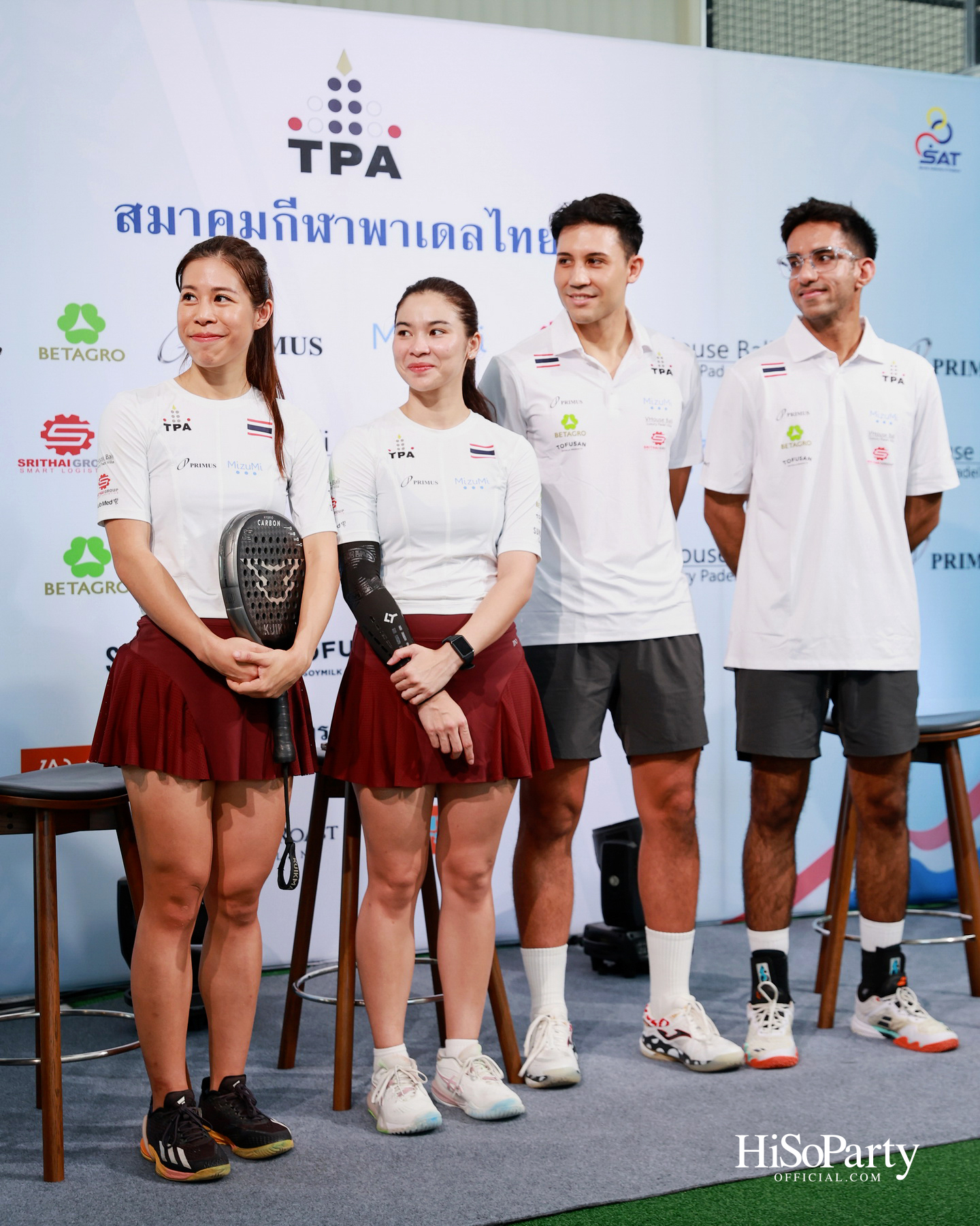 สมาคมกีฬาพาเดลไทยเปิดตัวอย่างเป็นทางการ พร้อมส่ง 4 นักกีฬาทีมชาติไทยลุยศึกเอเชียนเกมส์ครั้งแรก